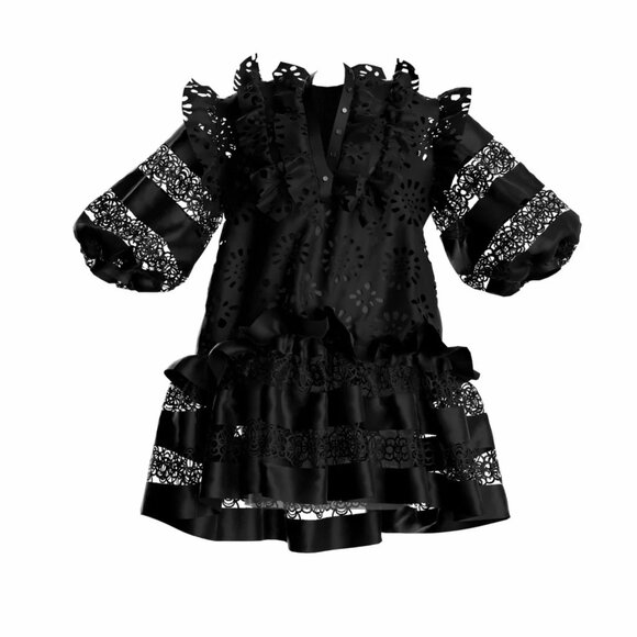 ATELIER ANYANGO MPINGA Lia Mini Babydoll Dress - Picture 2 of 5